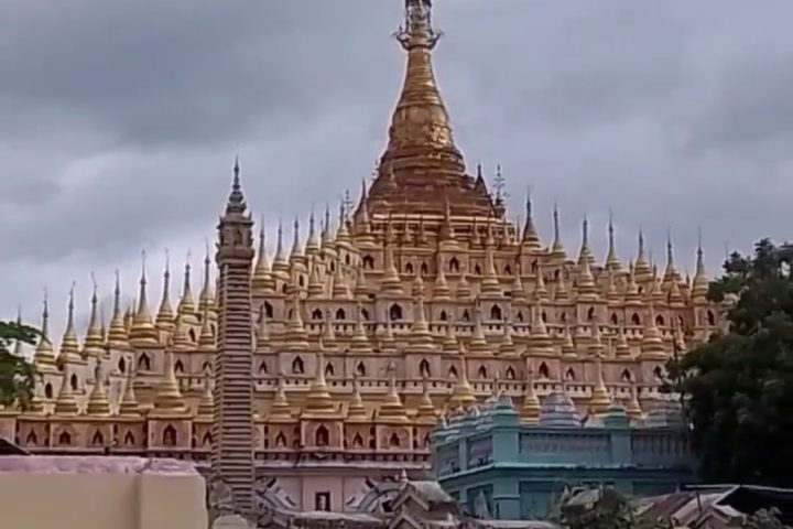 မြန်မာနိုင်ငံ စစ်ကိုင်းတိုင်းဒေသကြီး မုံရွာမြို့ရှိ မိုးညှင်းသမ္ဗုဒ္ဓေစေတီတော်နှင့် ပရဝုဏ်မြင်ကွင်း