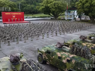 ဟောင်ကောင်အခြေစိုက် တရုတ်ပြည်သူ့လွတ်မြောက်ရေးတပ်မတော် (PLA) တပ်ဖွဲ့က PLA တည်ထောင်ခြင်း ၉၉ နှစ်မြောက် အထိမ်းအမှတ်အခမ်းအနား ကျင်းပ
