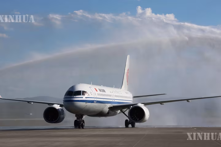 တရုတ်နိုင်ငံ ပြည်တွင်းထုတ် C919 ခရီးသည်တင်လေယာဉ်၏ ပထမဆုံး နိုင်ငံတကာ စီးပွားဖြစ် လေကြောင်းခရီးစဉ် အောင်မြင်စွာ ပျံသန်းခဲ့