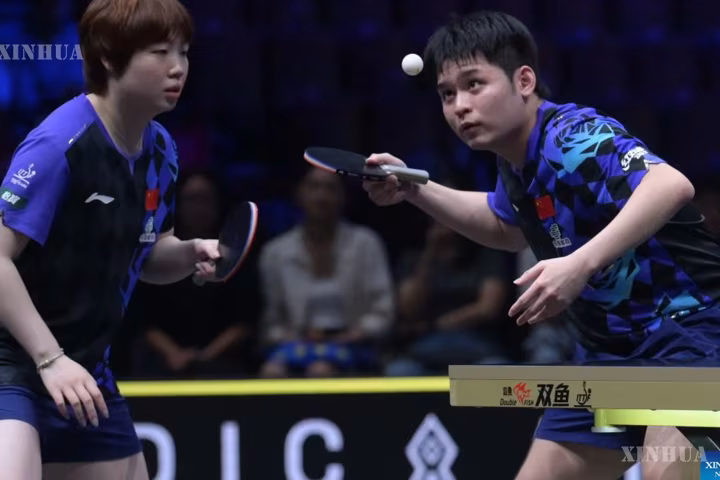 တရုတ်နိုင်ငံမှ လျင်နှင့် ခွိုင်တို့က WTT Europe Smash ပြိုင်ပွဲတွင် ကျားမနှစ်ယောက်တွဲ ချန်ပီယံဆုကို ဆက်လက်ထိန်းသိမ်း
