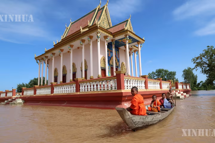 ကမ္ဘောဒီးယားနိုင်ငံ မဲခေါင်မြစ်ဝှမ်းဒေသတွင် ရေကြီးရေလျှံမှုဖြစ်ပွား