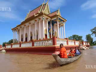 ကမ္ဘောဒီးယားနိုင်ငံ မဲခေါင်မြစ်ဝှမ်းဒေသတွင် ရေကြီးရေလျှံမှုဖြစ်ပွား