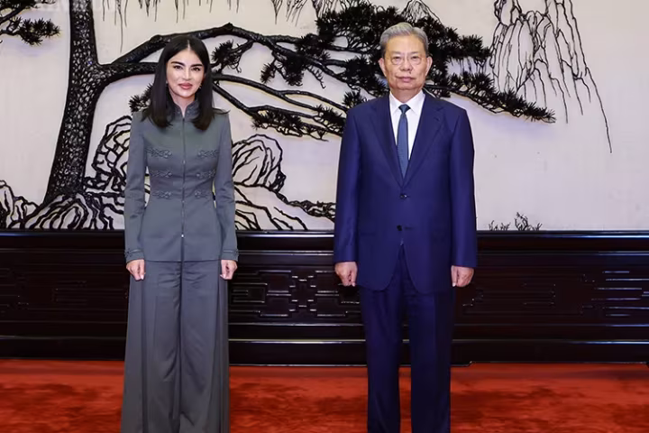 ကျောက်လဲ့ကျိနှင့် ဥဇဘက်ကစ္စတန်သမ္မတရုံး အကြီးအကဲ Saida Mirziyoyeva တွေ့ဆုံဆွေးနွေး