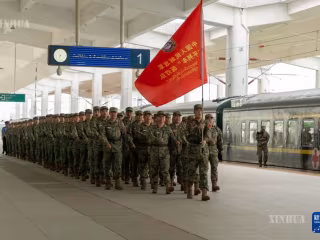 တရုတ်ပြည်သူ့လွတ်မြောက်ရေးတပ်မတော် (PLA) “ငြိမ်းချမ်းရေးရထား” ဆေးဘက်ဆိုင်ရာအဖွဲ့ လာအိုနိုင်ငံ ဗီယင်ကျန်းမြို့သို့ ရောက်ရှိ