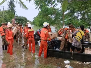 မြန်မာနိုင်ငံတစ်၀န်း ရေကြီးရေလျှံမှုကြောင့် လူပေါင်း ၂ သိန်းကျော် ရေဘေးသင့်ပြီး လူ ၃ ဦး သေဆုံး