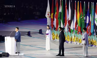 ၂၀ ကြိမ်မြောက် အာရှအားကစားပြိုင်ပွဲ ဖွင့်ပွဲအခမ်းအနား ဂျပန်နိုင်ငံ နာဂိုယာမြို့တွင် ကျင်းပ