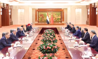 တရုတ်နိုင်ငံ၏ ထိပ်တန်းဥပဒေပြုပုဂ္ဂိုလ်၊ ထိပ်တန်းနိုင်ငံရေးအကြံပေးပုဂ္ဂိုလ်တို့က အီဂျစ်နိုင်ငံ အထက်လွှတ်တော်ဥက္ကဋ္ဌအား သီးခြားစီတွေ့ဆုံဆွေးနွေး